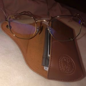 Rayban clear/ yellow tint glasses